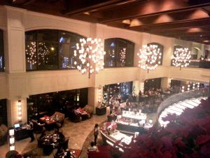a view from the hotel lobby