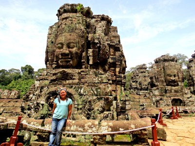 Joy channeling the inner Lara Croft in her... hahaha!