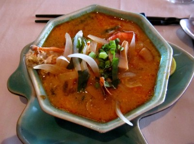 hot soup with mekong lobster