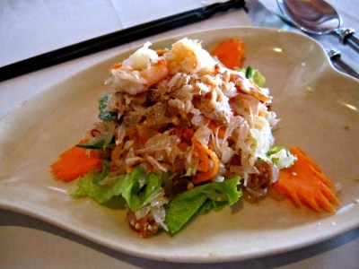 pomelo salad with crab meat