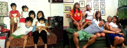 Then & Now: thatch, kim, erika, kate and denden with nengkoy