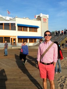 on our way to the beach from the pier...