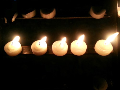 candles i lit in baclaran church in the middle of the night