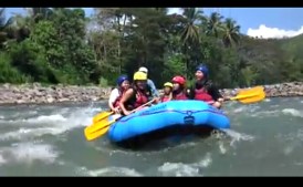nengkoy with her water rafting team