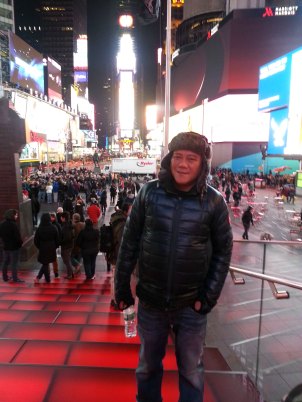 jhong at times square, my preferred venue for my pork adobo TED talk 