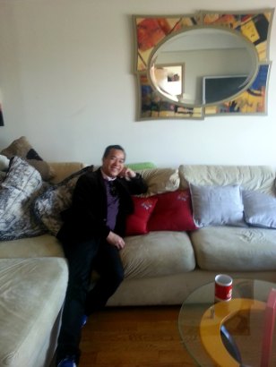 me at jhong's crib, the birthplace of "new york style pork adobo"