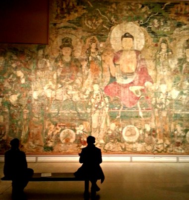 chinese mural with some spectators... i love my instagram shot...