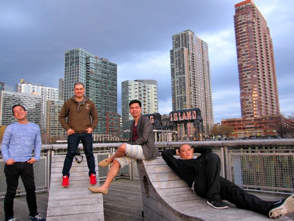 striking a pose with charles, mark and jhong...