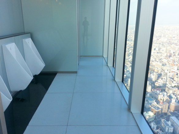 you know the toilet is clean in you are willing to sleep in it.  up at the end are the cubicles...