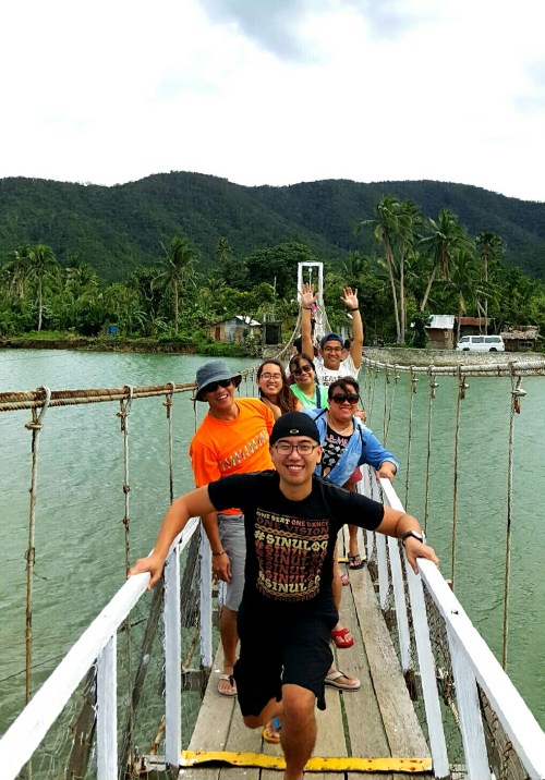 A very long rickety yet enjoyable Hanging Bridge