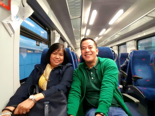 safe & secured... on our way to our hotel