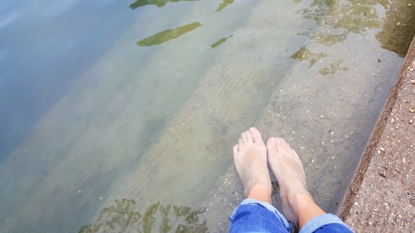 no way will i miss the opportunity to at least dip my feet on this river where Jesus was baptised