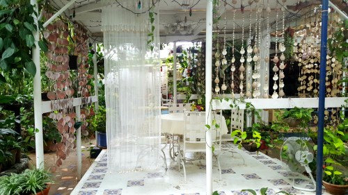 outdoor dining area...