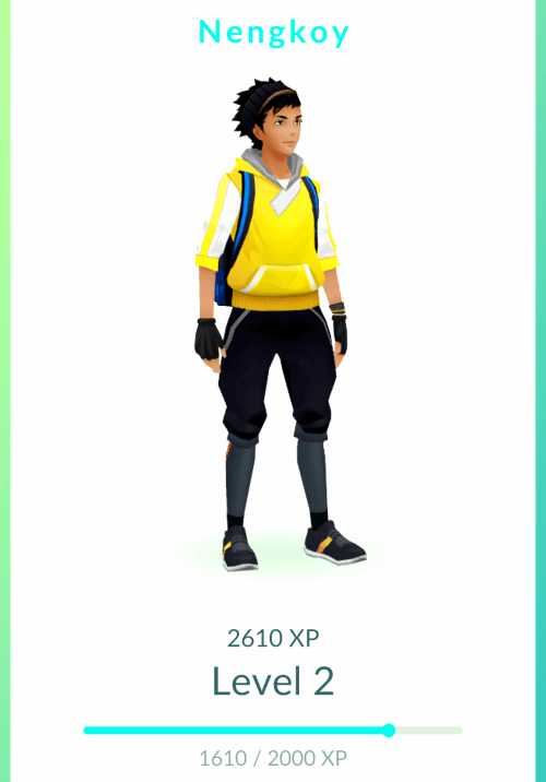 stylish pokemon go avatar... appropriately named NENGKOY