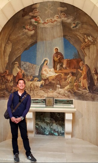 merry christmas! (inside a chapel in bethlehem during the recent israel visit)
