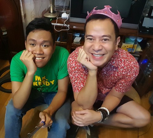 me and my monster nephew, luis